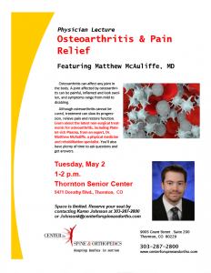 Osteoarthritis and Pain Relief