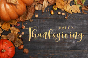 Happy Thanksgiving from the Center of Spine and Orthopedics!