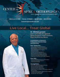 Center for Spine and Orthopedics featured in LO Profile Magazine