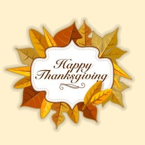 Happy Thanksgiving, From the Center for Spine and Orthopedics